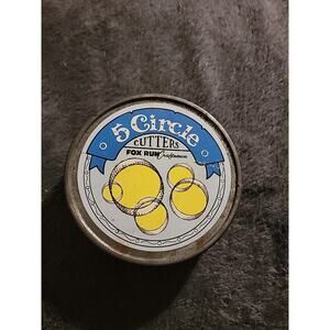 Vintage 5 Circle Fox Run Craftsmen Metal‎ Cookie Cutters In Metal Tin